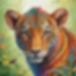 Colorful animal worksheets for children
