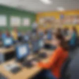 Engaging digital classroom setup