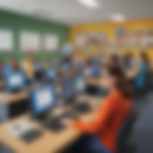 Engaging digital classroom setup