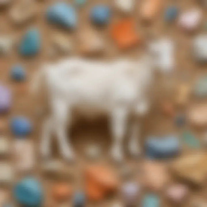 Close-up of minerals specifically formulated for goats.