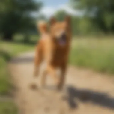 Exercise Regimen for Canines Dog enjoying outdoor exercise