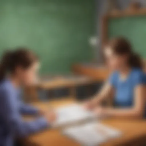 Illustration depicting mathematical problem-solving strategies