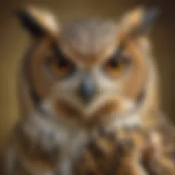 Majestic Owl with Piercing Gaze