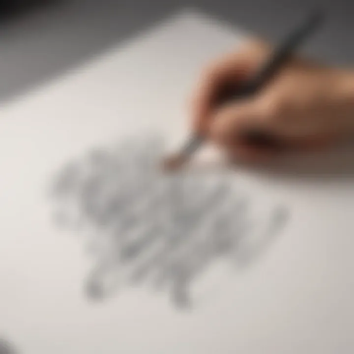 Crafted Calligraphy Brush with Ink