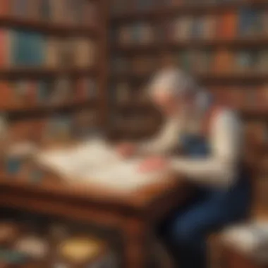 Mastering the Craft of Book Critique Illustration representing the art of crafting a compelling critique
