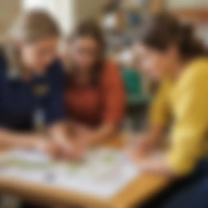 Educators collaborating on lesson planning using National Geographic materials