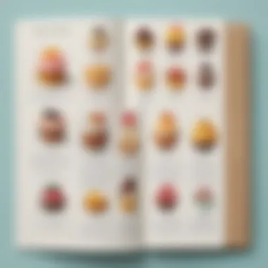An organized layout of a kid-friendly dessert recipe