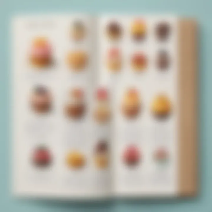 An organized layout of a kid-friendly dessert recipe