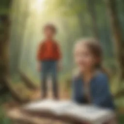 An illustration showing the power of active voice in storytelling.