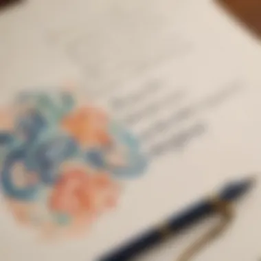 Elegant Calligraphy for Personal Letter