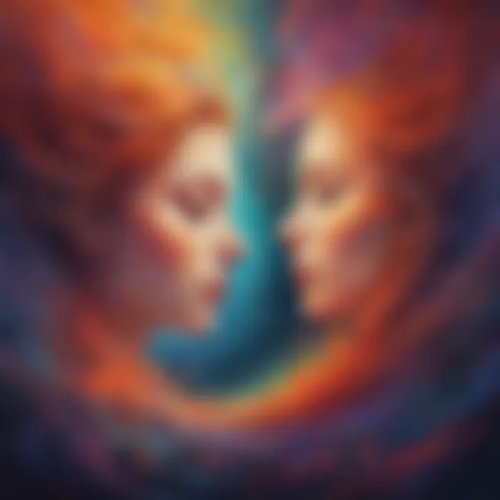 Abstract visualization of emotional depth in poetry