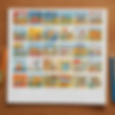 Examples of creative calendar designs for kids