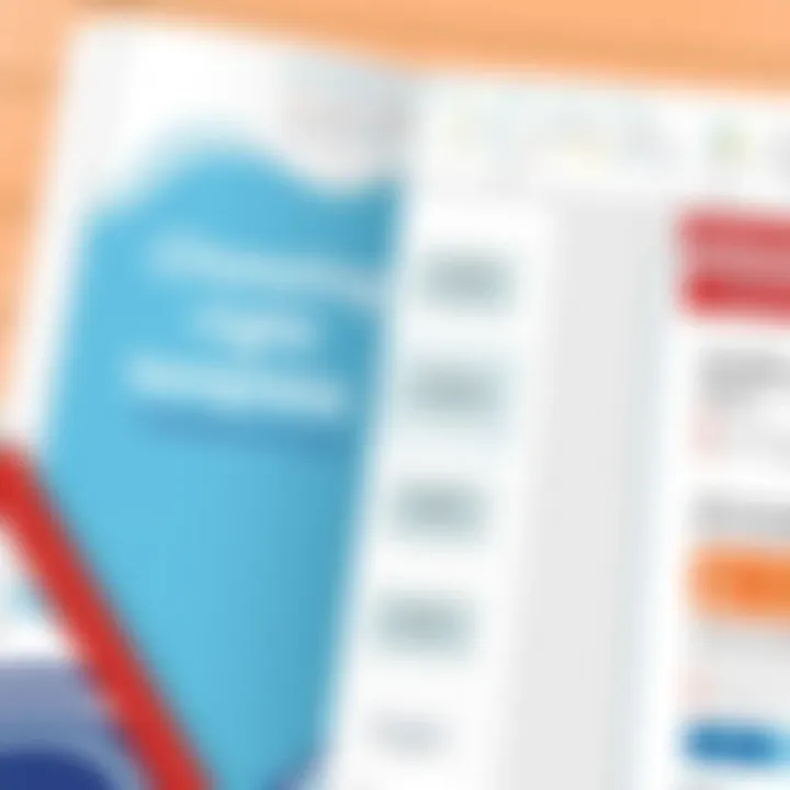 Choosing the Right Template Template selection interface in Microsoft Publisher