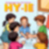 Children engaging in a fun and educational activity about hygiene