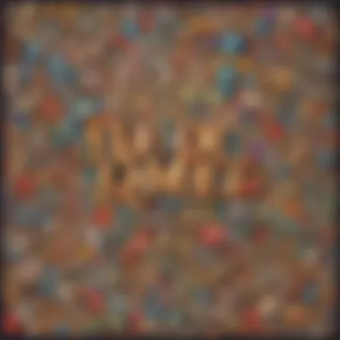 Artistic Word Jumble Quest Illustration depicting a creative and artistic word jumble game