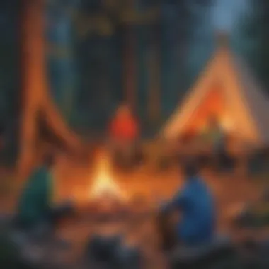 Creative Campfire Scene