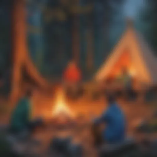 Creative Campfire Scene