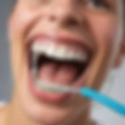 Creative dental tools illustration