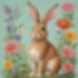 Floral Bunny Card