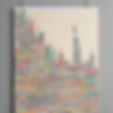 Creative Poster Arrangement with Washi Tape