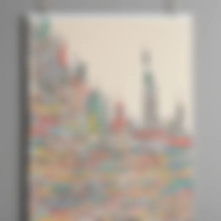 Creative Poster Arrangement with Washi Tape