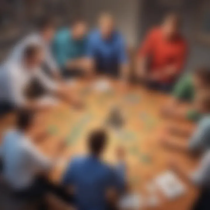 Creative team building game concept