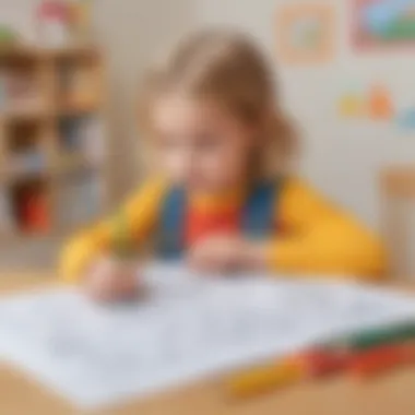 Innovative Tracing Techniques for Kids Illustration featuring creative tracing activities for young learners