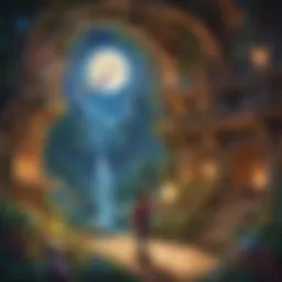 Child creating a magical world with words