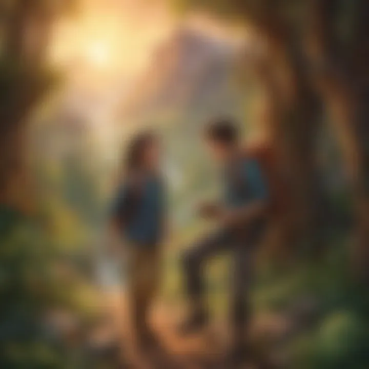 An imaginative illustration representing themes of adventure and friendship