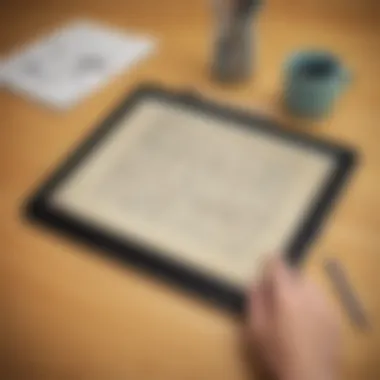 A selection of cursive writing applications displayed on a tablet.