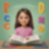 Visual representation of decodable words in a colorful format
