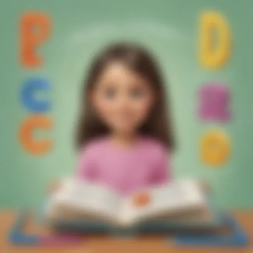 Visual representation of decodable words in a colorful format
