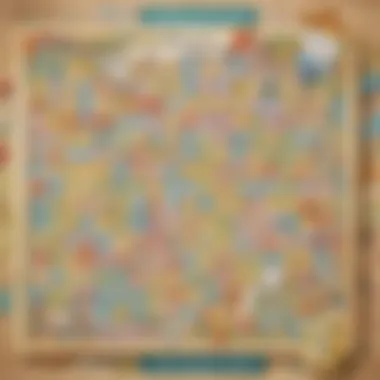 Illustration showcasing a colorful and interactive word puzzle
