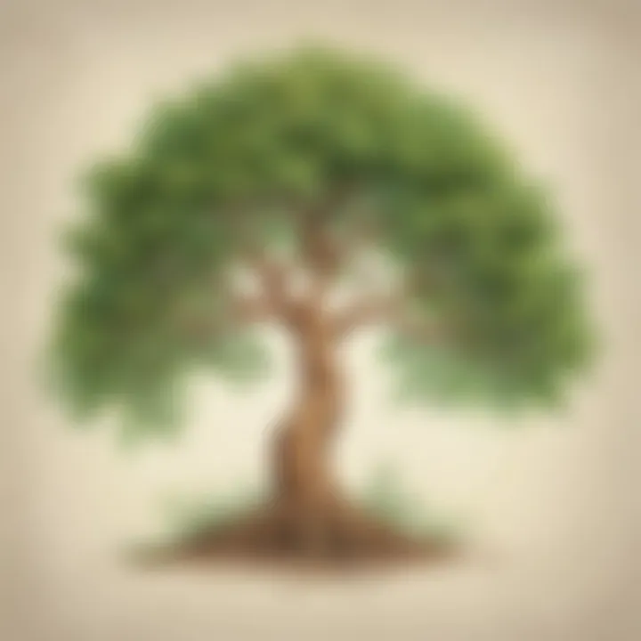 A flourishing tree representing growth and resilience