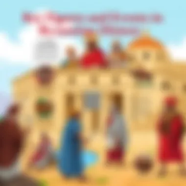 An infographic displaying key figures and events of the Byzantine Empire.