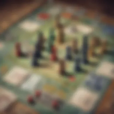 Graphic showing diverse game pieces on a strategic board