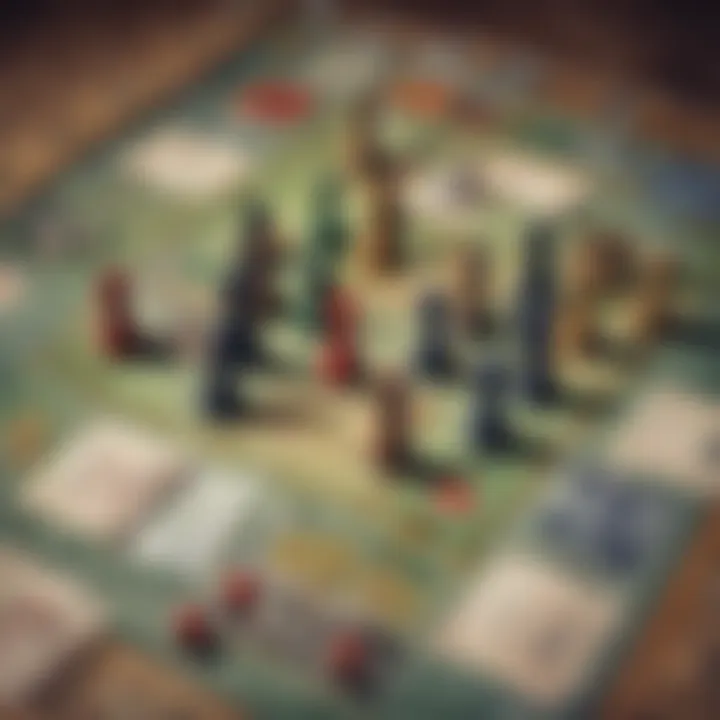 Graphic showing diverse game pieces on a strategic board