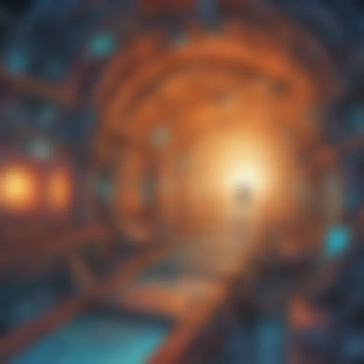 Abstract Conceptual Artwork of Career Pathways