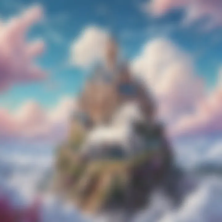 Dreamy Unicorn Castle in the Clouds