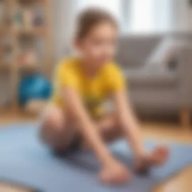 Child engaging in therapeutic exercises