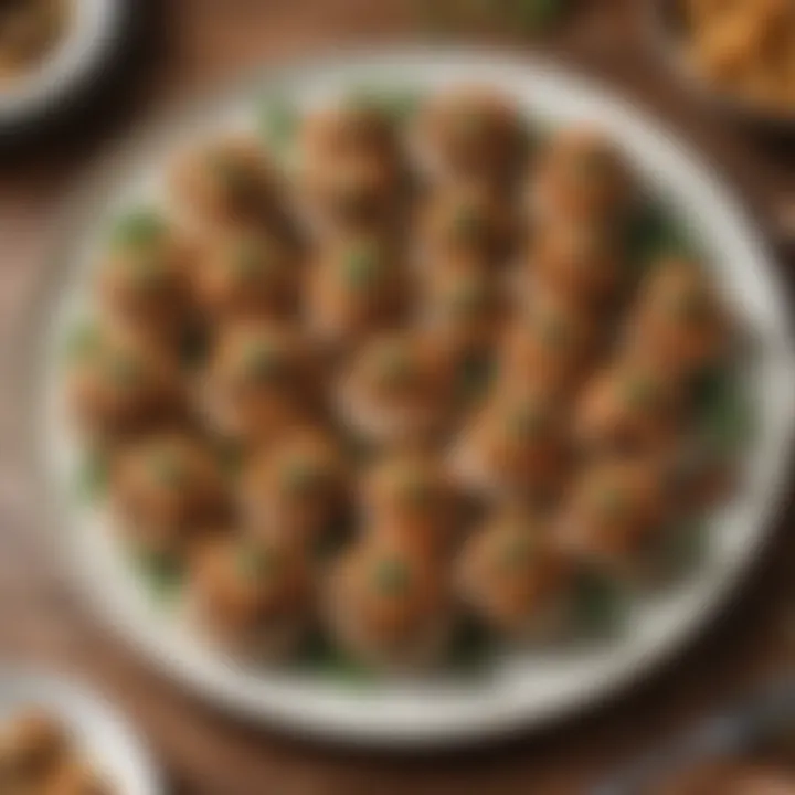 Delicious stuffed mushrooms on a platter