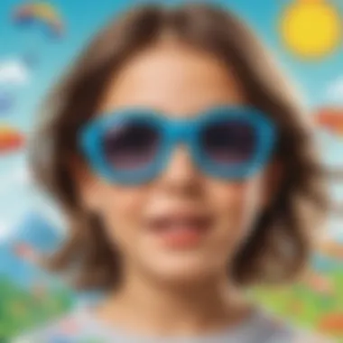 Educational activity involving printable sunglasses