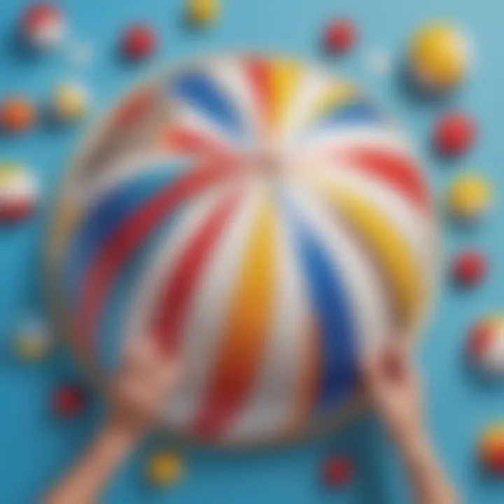 Educational Beach Ball Paper Plate Game