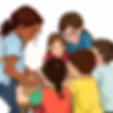 Collaborative Learning in Action Group of young children engaged in a collaborative learning activity