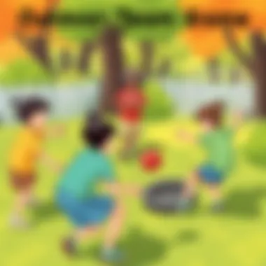 Outdoor Team Game Fun Kids enjoying an outdoor team game designed for skill development