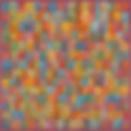 Illustration of a colorful alphabet poster for kindergarten letter recognition lesson