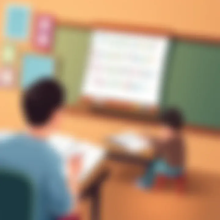 Visual representation of traditional grammar teaching methods