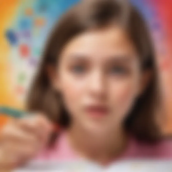 Abstract depiction of dyscalculia intervention strategies