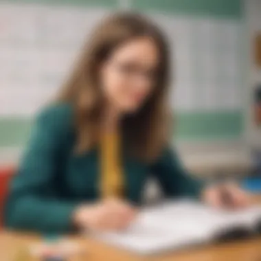 A teacher adjusting the academic calendar based on student progress