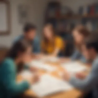 A group of students engaging in a study session based on the academic calendar